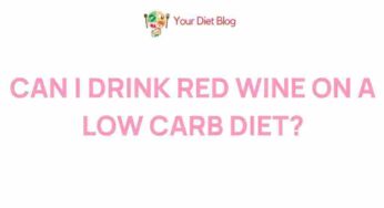Unveiling the Truth: Red Wine and Low Carb Diets