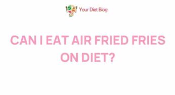 Uncovering the Truth: Are Air-Fried Fries Truly Diet-Friendly?
