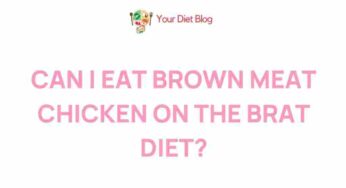 Uncovering the Truth: The Mystery Behind Brown Meat Chicken on the BRAT Diet