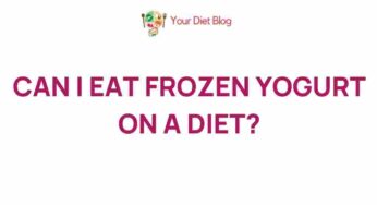 Unveiling the Truth About Frozen Yogurt and Weight Loss