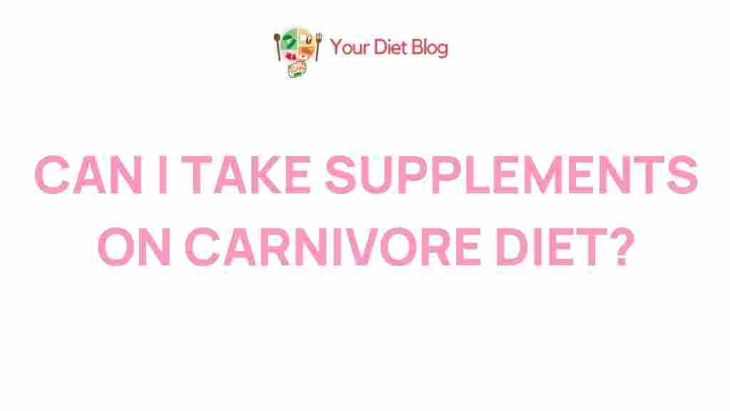 supplements-carnivore-diet