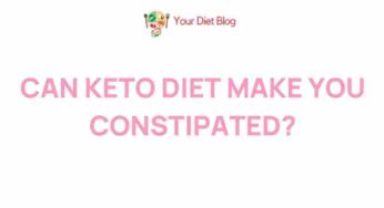 Unveiling the Surprising Link Between Keto Diet and Constipation