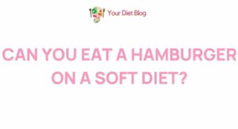 Unveiling the Truth: Can You Indulge in a Burger on a Gentle Diet?