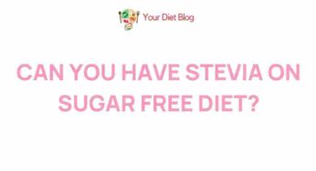 Unveiling the Truth: Can Stevia Be Included in a Sugar-Free Diet?