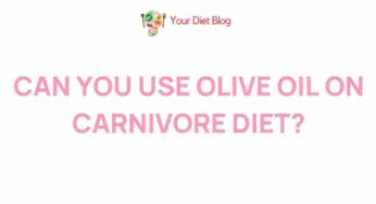 Unveiling the Truth: Incorporating Olive Oil in a Carnivore Diet