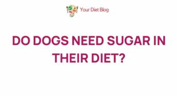 Uncovering the Truth: Do Dogs Really Need Sugar in Their Diet?