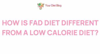 Unveiling the Mystery: Fad Diets vs. Low Calorie Diets