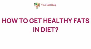Unveiling the Secrets of Incorporating Healthy Fats in Your Diet