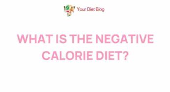 Uncovering the Truth Behind Negative Calorie Diets